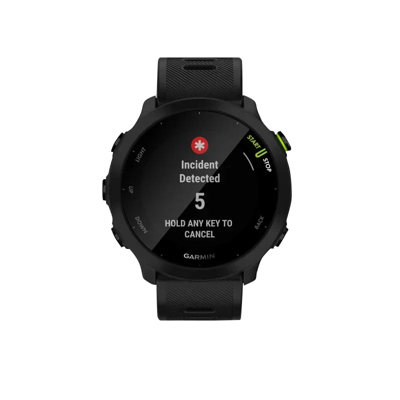 Garmin Forerunner 55 Black smartwatch, certified refurbished