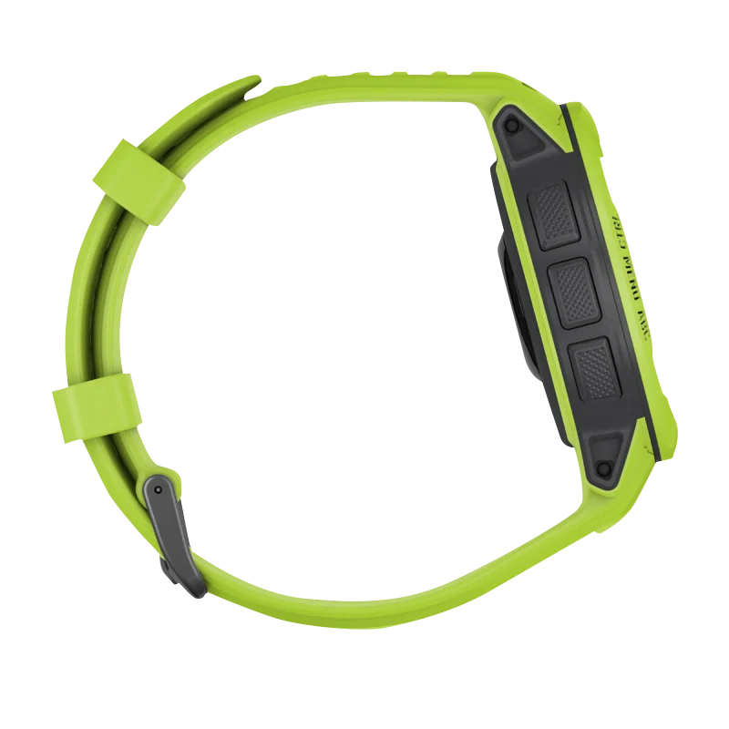 Garmin Instinct 2 Smartwatch, Electric Lime, refurbished; green silicone band