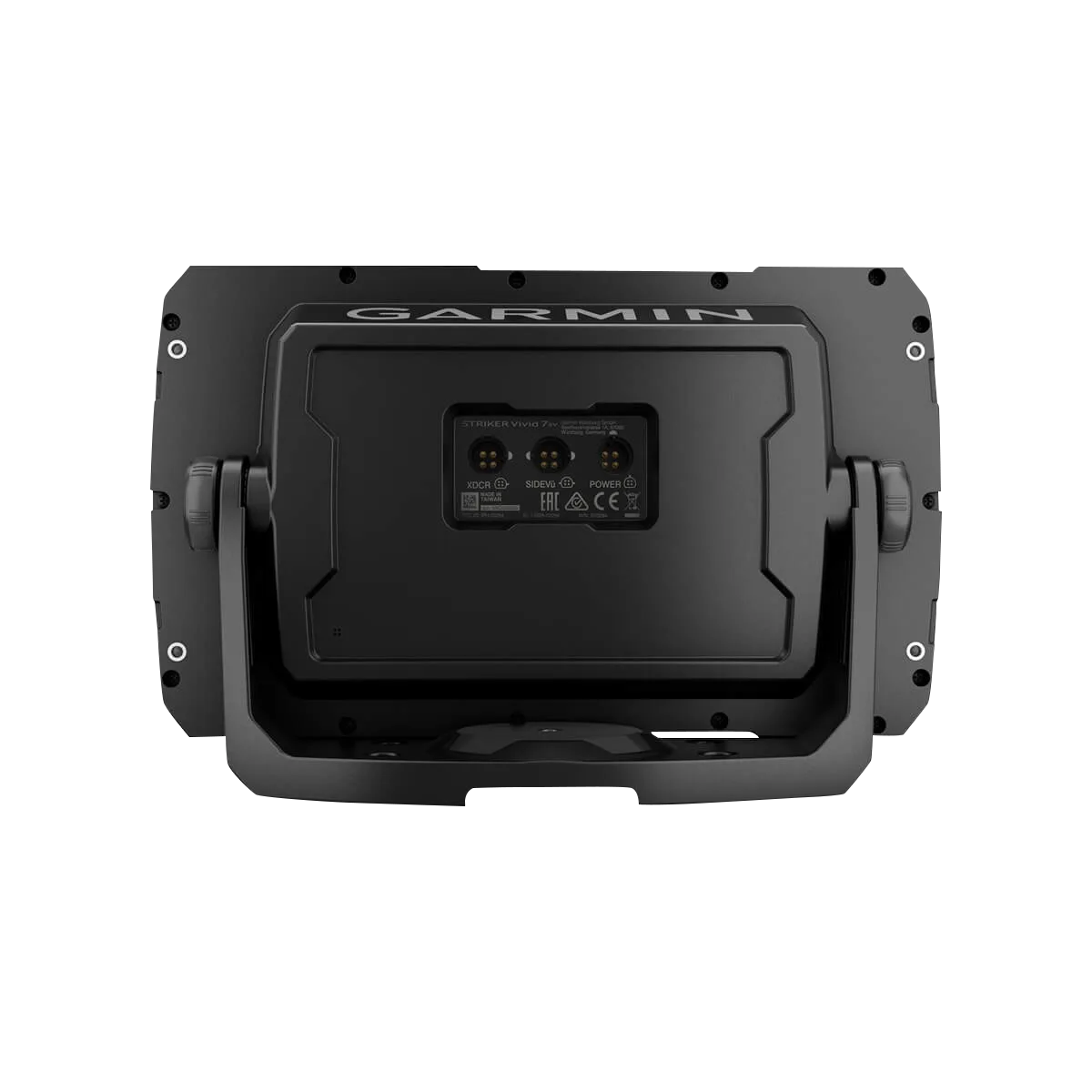 Garmin STRIKER Vivid 9sv fish finder with GT52HW-TM transducer, rear view