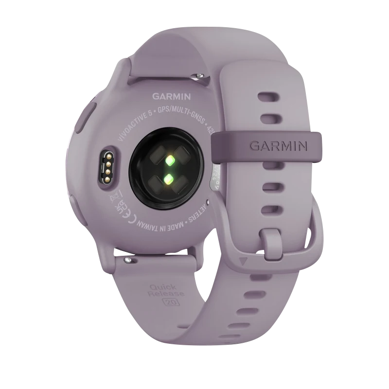 Garmin Vivoactive 5, Metallic Orchid Aluminum Bezel with Orchid Case and Silicone Band (010-02862-13) by Garmin