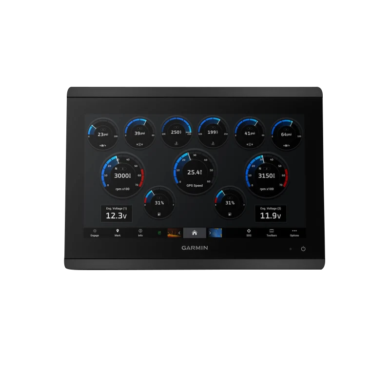 Garmin GPSMAP 8612 marine chartplotter with mapping, black touchscreen display