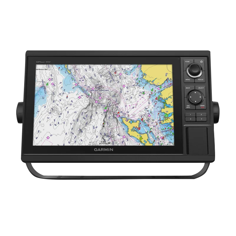 Garmin GPSMAP 1242xsv marine chartplotter without transducer, black unit with color map display