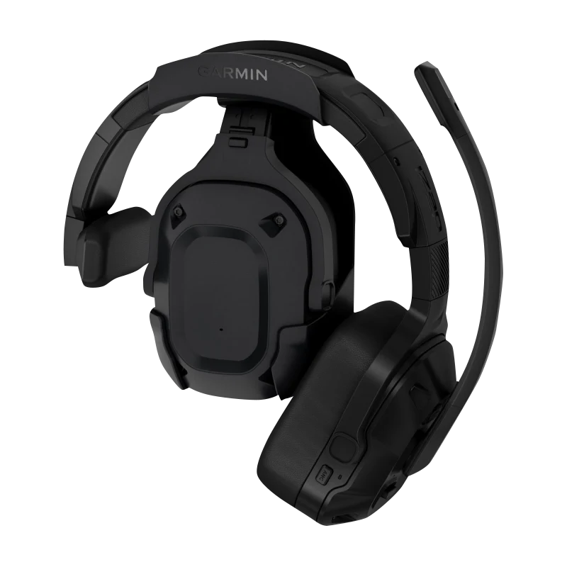 Garmin Dezl Headset 210 Premium 2-in-1 trucking headset, black over-ear with mic