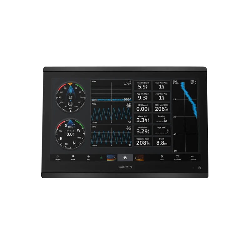 Garmin GPSMAP 8416 marine chartplotter with worldwide basemap (010-02093-00)