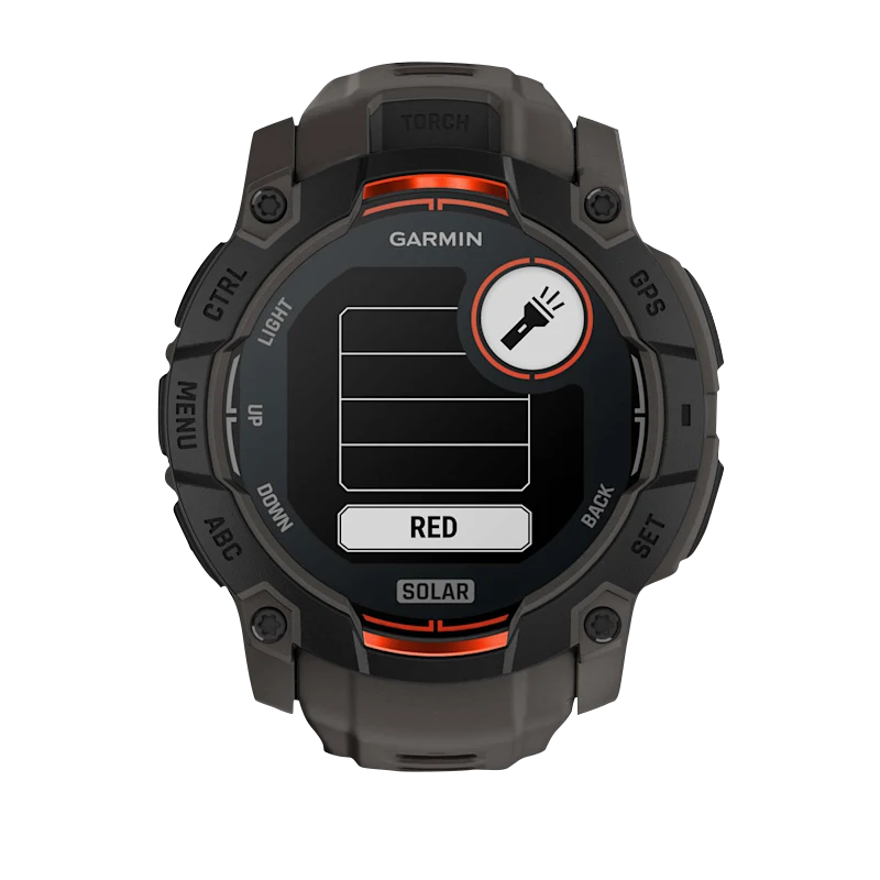 Garmin Instinct 3 Solar, (50mm) Black with Charcoal Band (010-02935-00) by Garmin