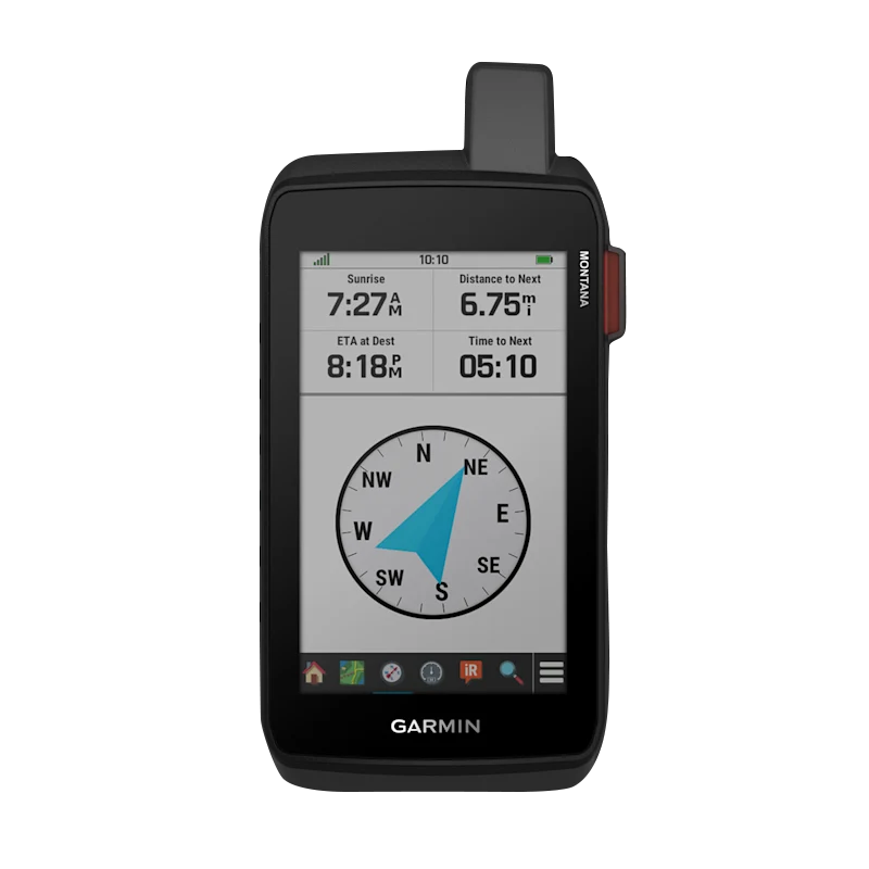 Garmin Montana 710i rugged outdoor GPS touchscreen navigator with inReach, black handheld