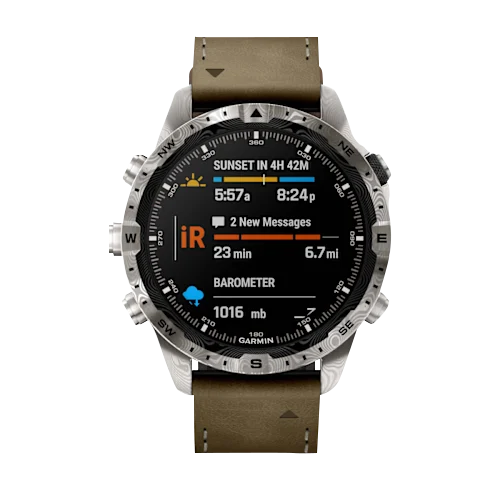 Garmin MARQ Adventurer (Gen 2), Damascus Steel Edition Modern Tool Watch (010-03393-30) by Garmin