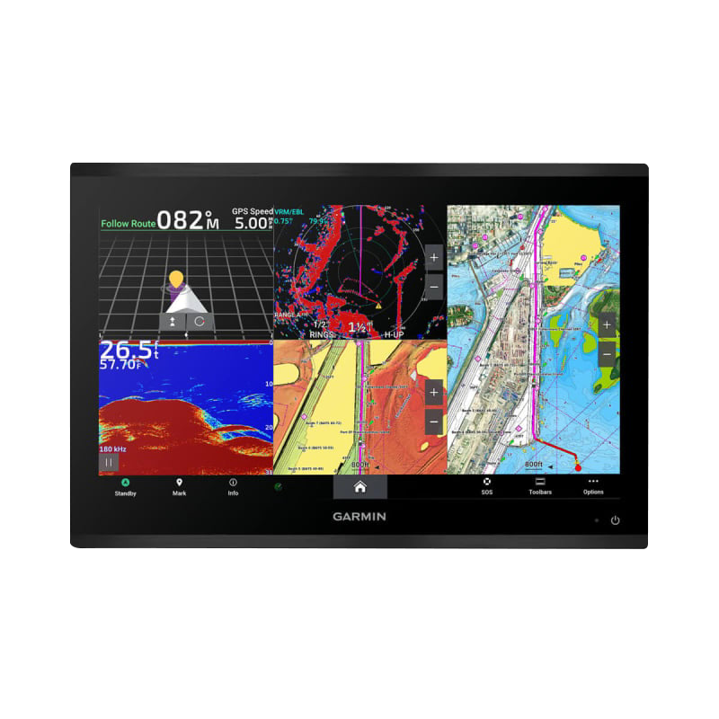 Garmin GPSMAP 9219 Premium Chartplotter with Navionics+ on a black bezel marine display