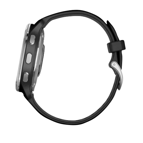 Garmin D2 Air X10 Aviator Smartwatch with black silicone band