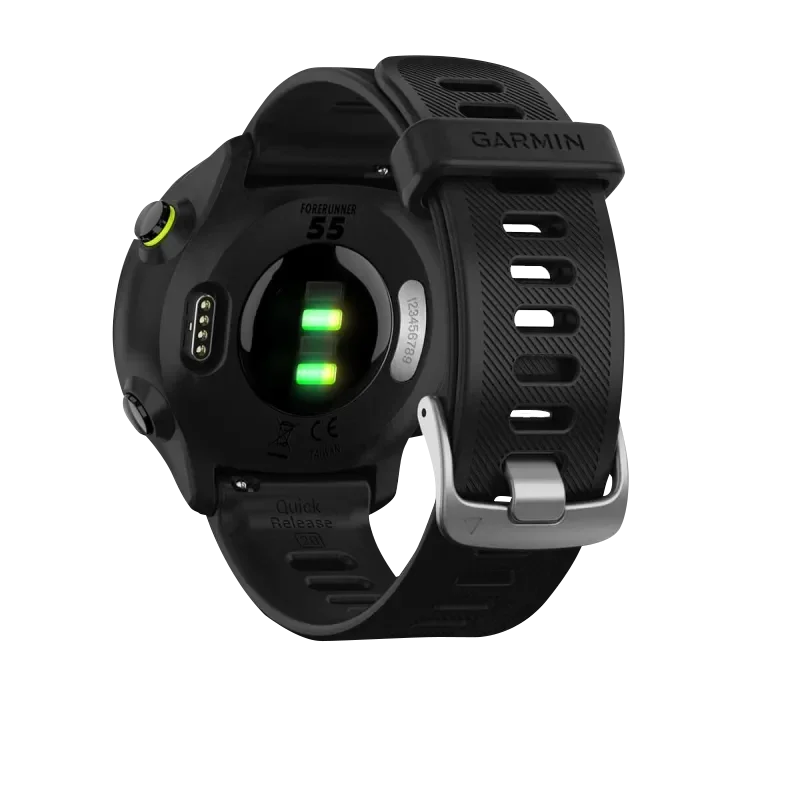 Garmin Forerunner 55 smartwatch, black, certified refurbished