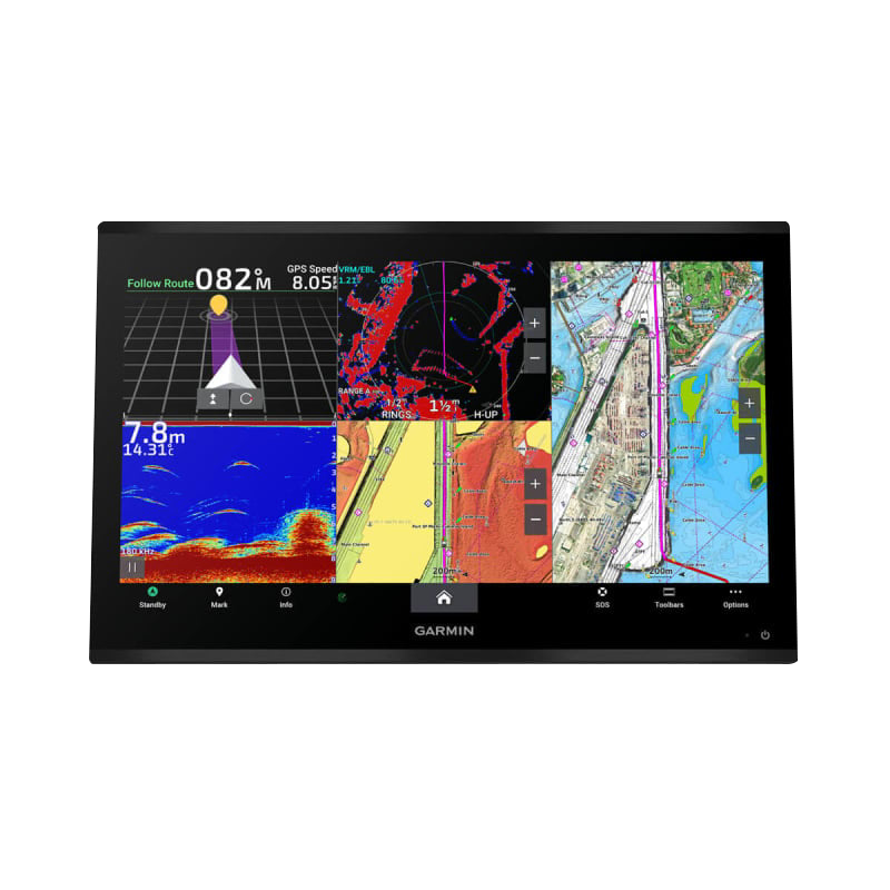 Garmin GPSMAP 9024 Premium marine chartplotter with Worldwide Basemap, black bezel