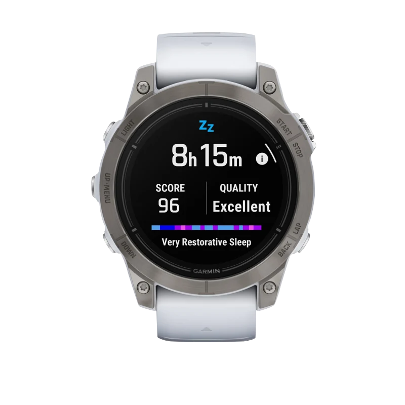 Garmin Epix Pro Gen 2 smartwatch, 47mm titanium case with Whitestone Band and Sapphire glass, refurbished