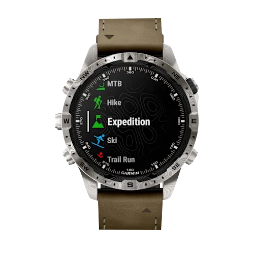 Garmin MARQ Adventurer (Gen 2), Damascus Steel Edition Modern Tool Watch (010-03393-30) by Garmin