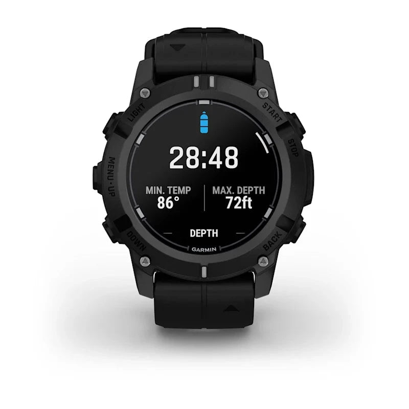 Garmin Descent G2 Dive Smartwatch, black with black band