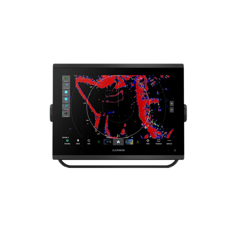 Garmin GPSMAP 1223xsv marine chartplotter bundle with GMR 18 HD+ radar, black