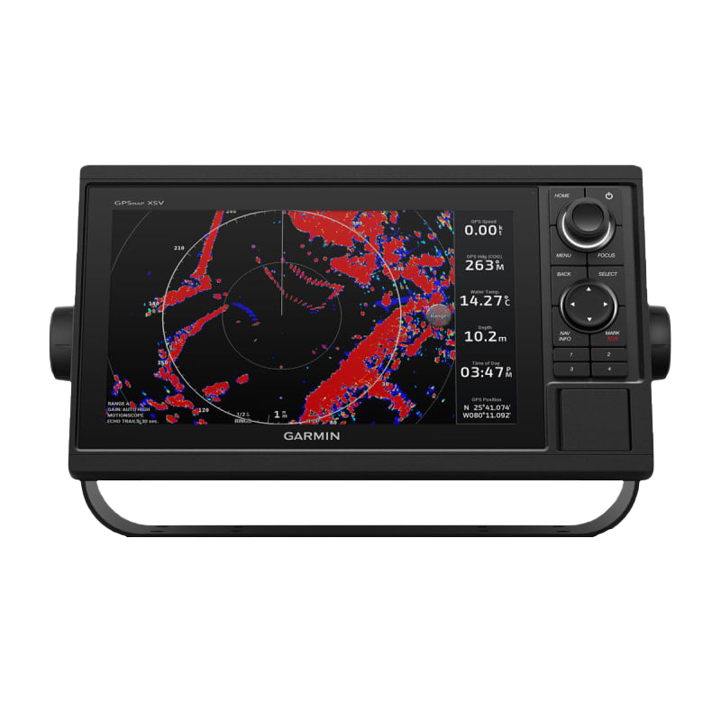 Garmin GPSMAP 1022xsv marine chartplotter, black with side control dial and keypad, without transducer