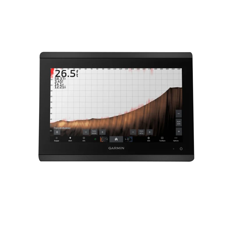 Garmin GPSMAP 8612xsv marine chartplotter with mapping and sonar, black bezel