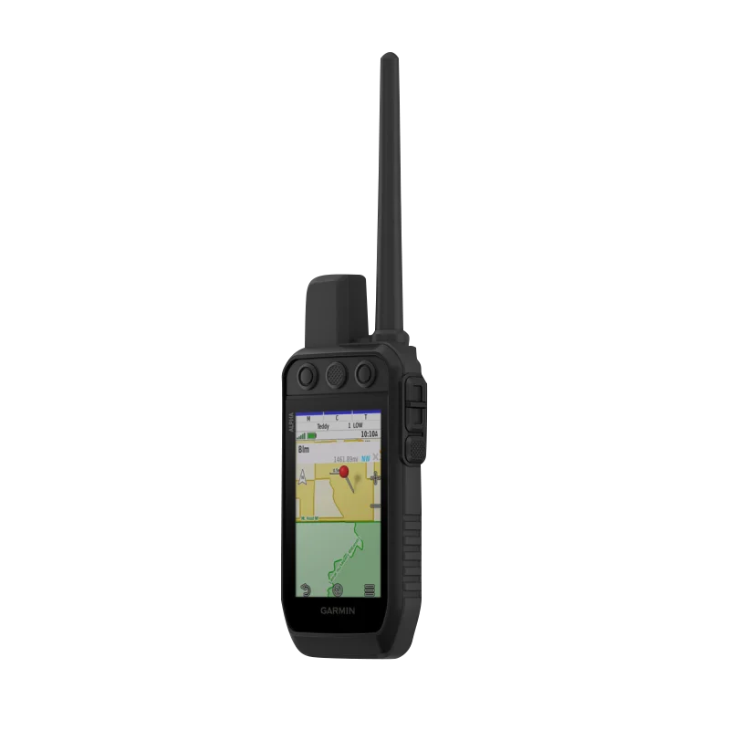 Garmin Alpha 300 handheld dog training device, black with tall antenna