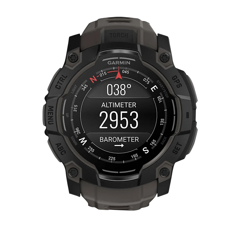 Garmin Instinct 3 AMOLED, (50mm) Black with Charcoal Band (010-03020-00) by Garmin
