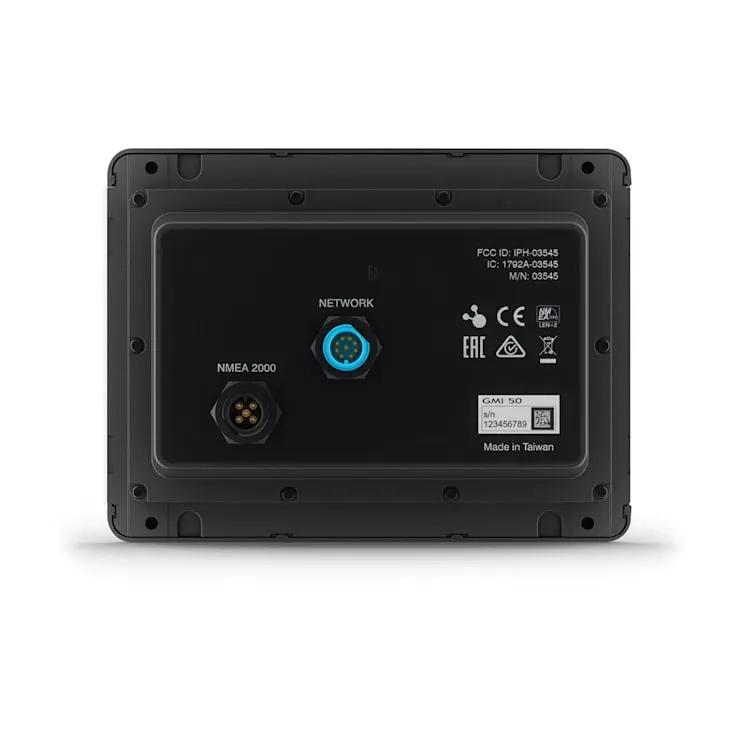 Garmin TD 50 touchscreen display back panel with NMEA 2000 and network ports