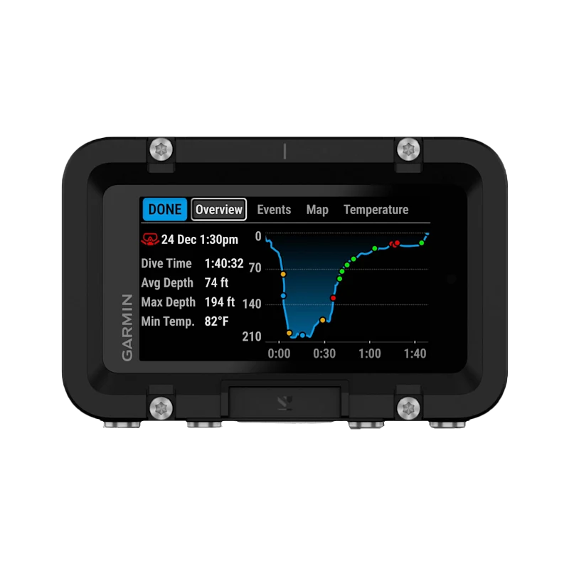 Garmin Descent X50i Premium Dive Computer in black rugged housing.