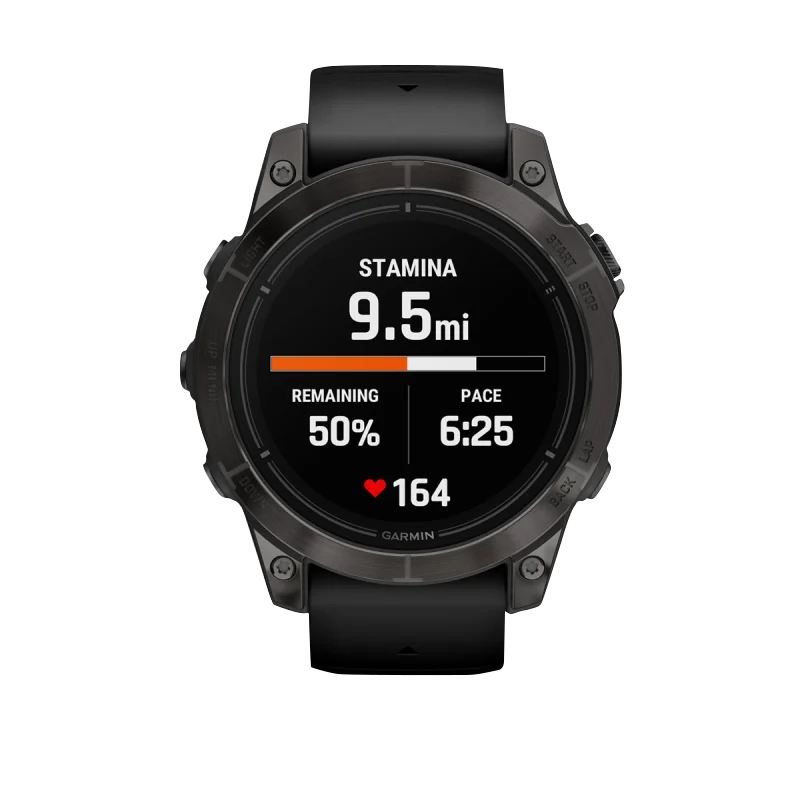 Garmin Epix Pro (Gen 2), 47 mm Sapphire Edition Carbon Gray DLC Titanium with Black Band (010-02803-10) by Garmin