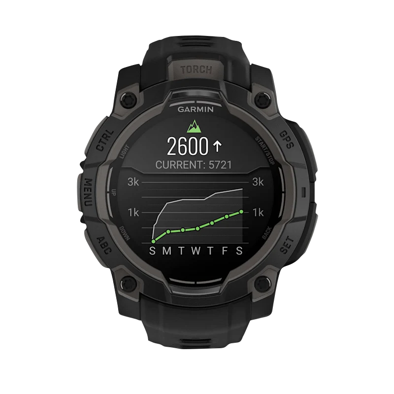 Garmin Instinct 3 AMOLED, (45mm) Black with Black Band (010-02936-00) by Garmin