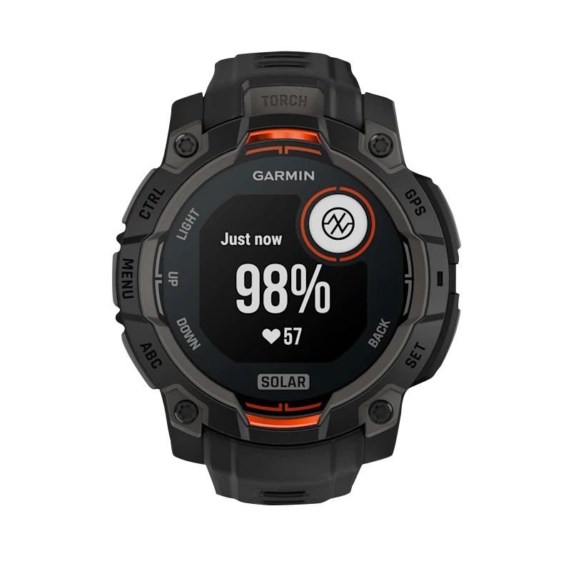 Garmin Instinct 3 Solar, (45mm) Black with Black Band (010-02934-00) by Garmin