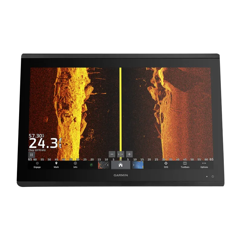 Garmin GPSMAP 8622 marine chartplotter with black bezel.