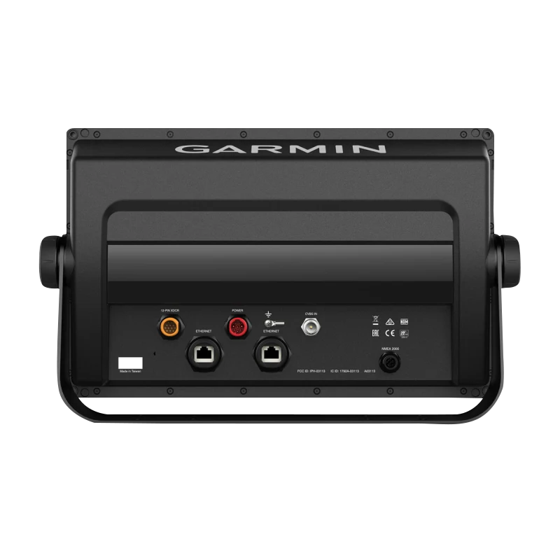 Garmin GPSMAP 1242xsv marine chartplotter without transducer, black rugged unit with Ethernet and power ports