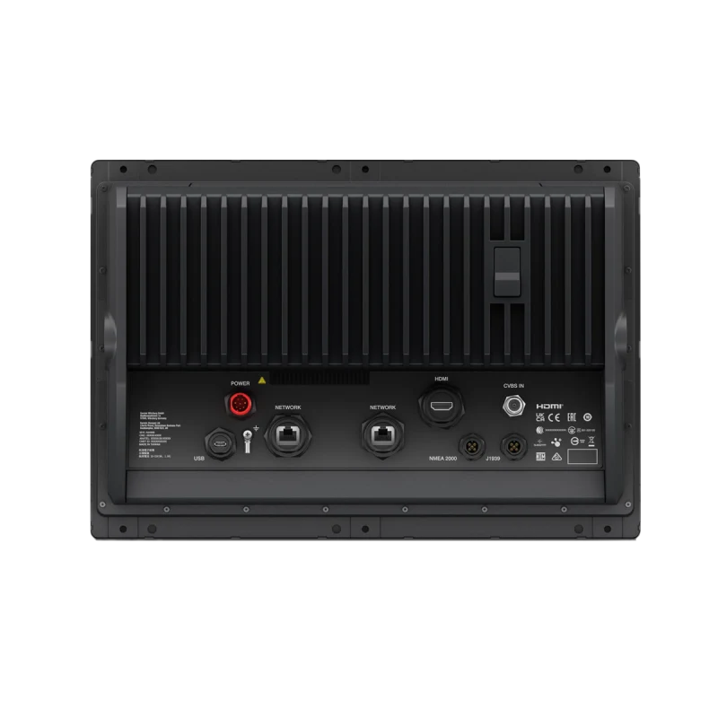 Garmin GPSMAP 1643 Non-sonar with Mapping marine chartplotter back panel showing HDMI, USB, and network ports