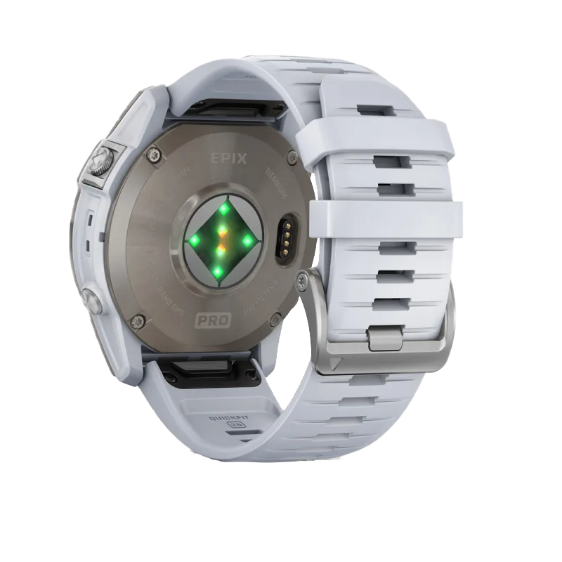 Garmin Epix Pro Gen 2 smartwatch, 51mm Titanium Sapphire Edition with Whitestone band