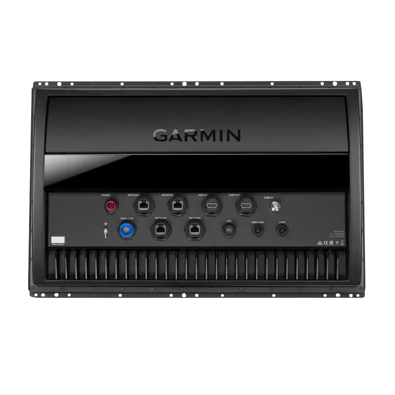 Garmin GPSMAP 8622 marine chartplotter back panel in black with multiple connectors