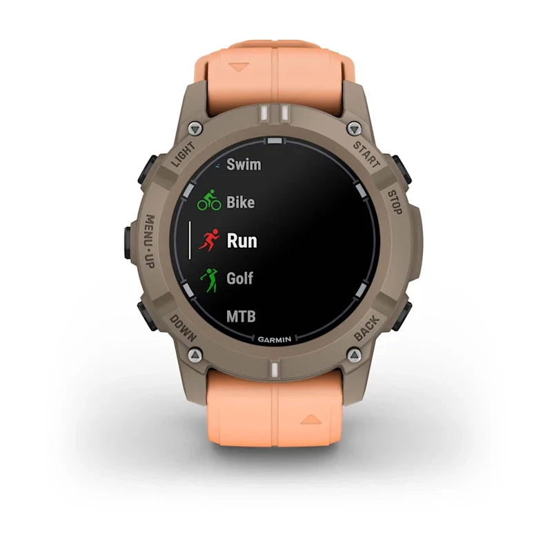 Garmin Descent G2 AMOLED Dive Watch, Paloma with Shell Pink Band
