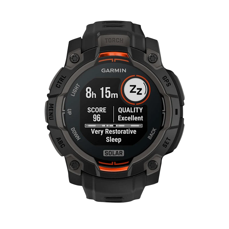 Garmin Instinct 3 Solar, (45mm) Black with Black Band (010-02934-00) by Garmin