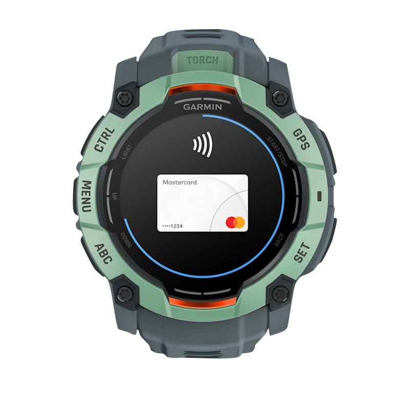 Garmin Instinct 3 AMOLED smartwatch, 50mm Neo Tropic with Twilight Band