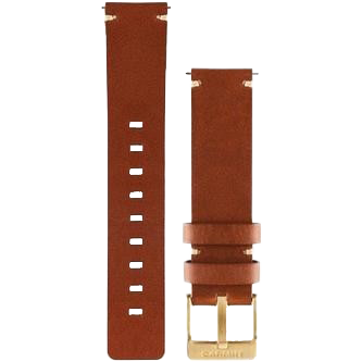 Garmin Quick Release Leather Watch Band, light brown, two-piece set for Vivomove