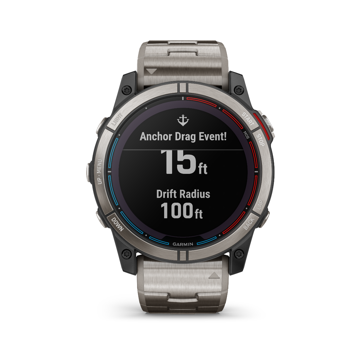 Garmin Quatix 7x Solar Marine GPS smartwatch with stainless steel band