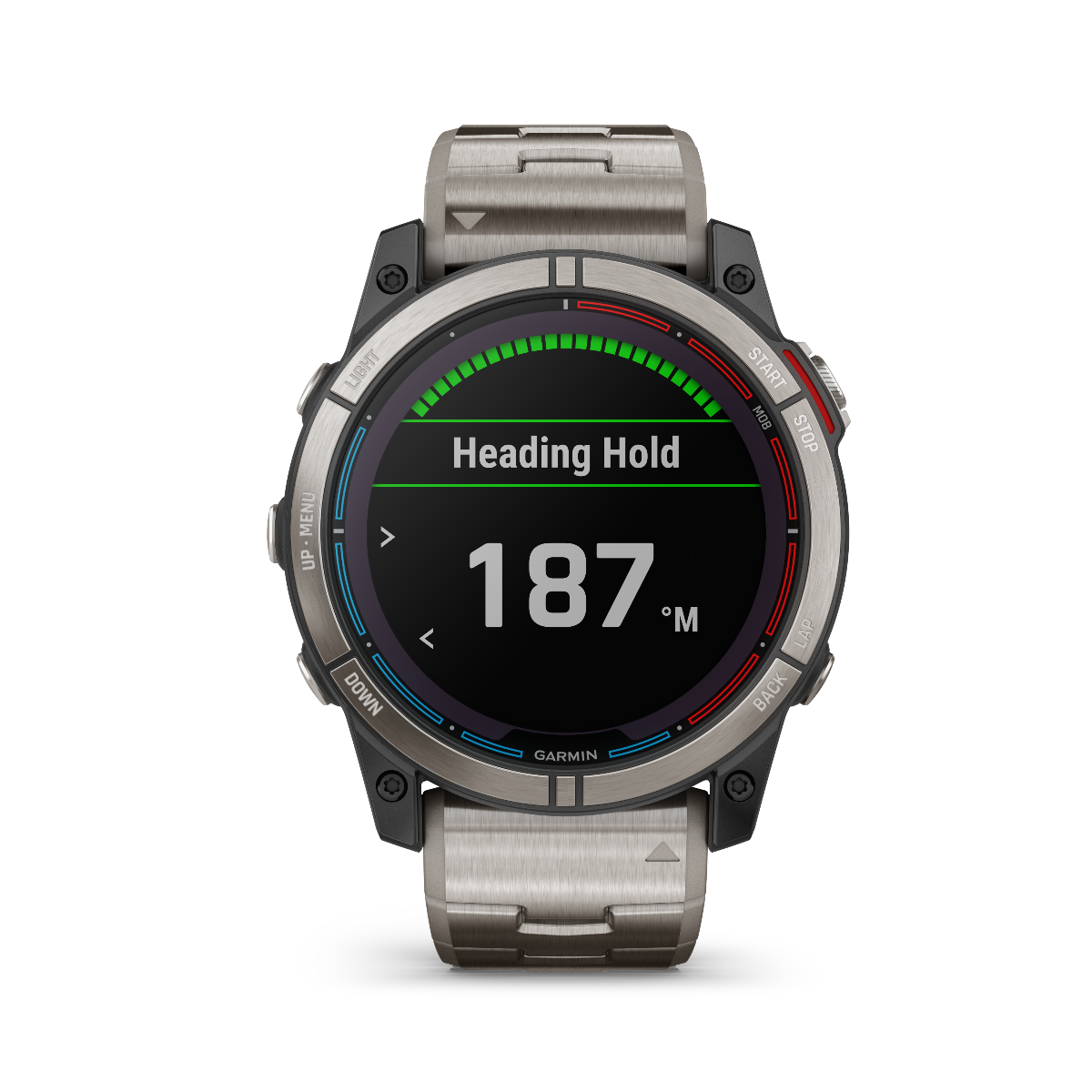 Garmin Quatix 7x Solar Edition marine GPS smartwatch with stainless steel band