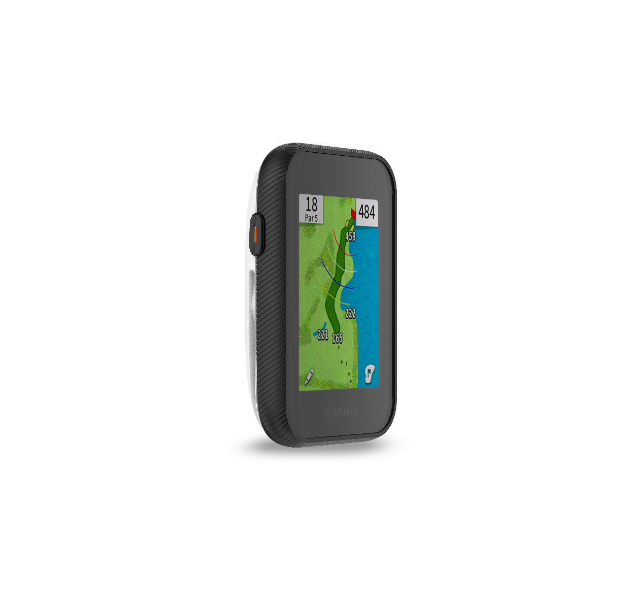 Garmin Approach G30 golf GPS and rangefinder, black handheld device with map display