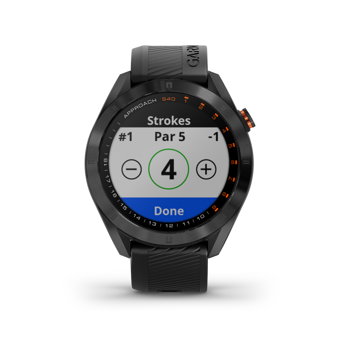 Garmin Approach S40 golf GPS smartwatch & rangefinder, black, Garmin Certified Refurbished