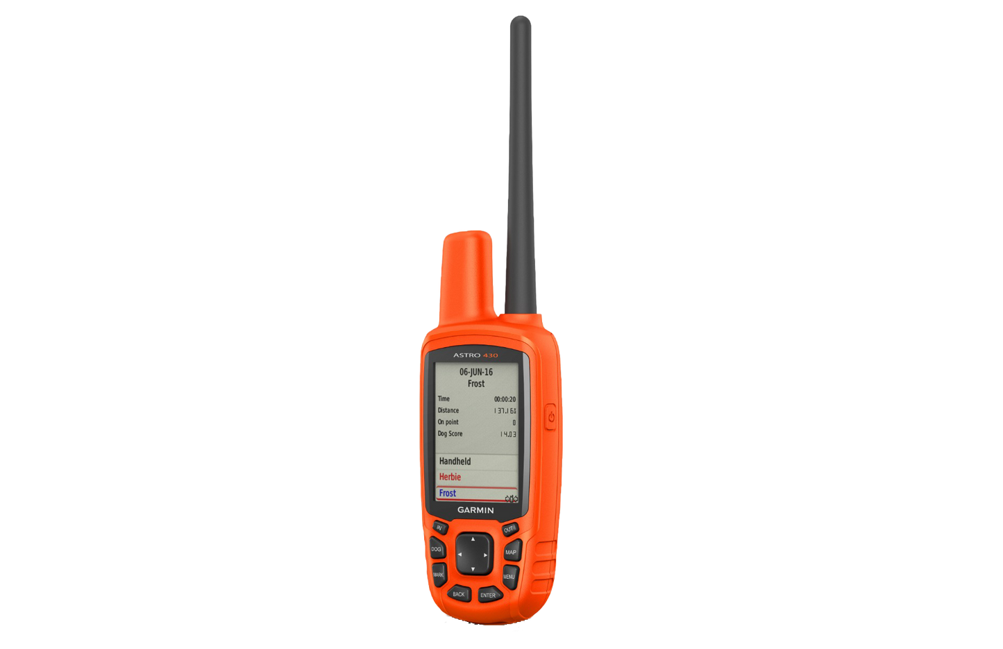 Garmin Astro 430 handheld with T5 Mini dog collar tracking bundle, orange