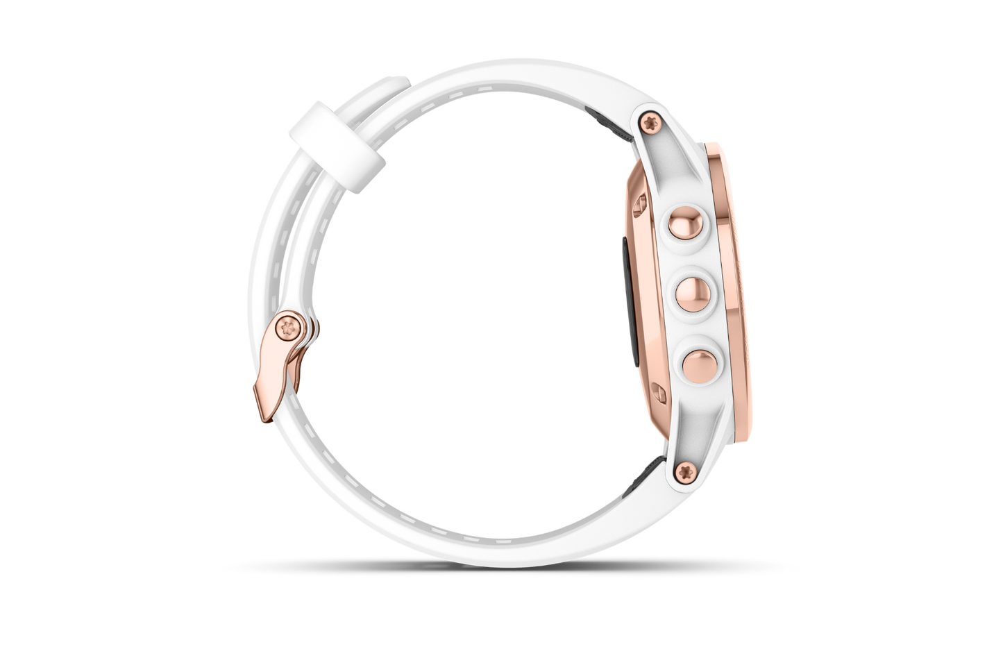 Garmin Fenix 5S Plus Sapphire Rose Goldtone w/ Carrara White Band (010-01987-06) by Garmin