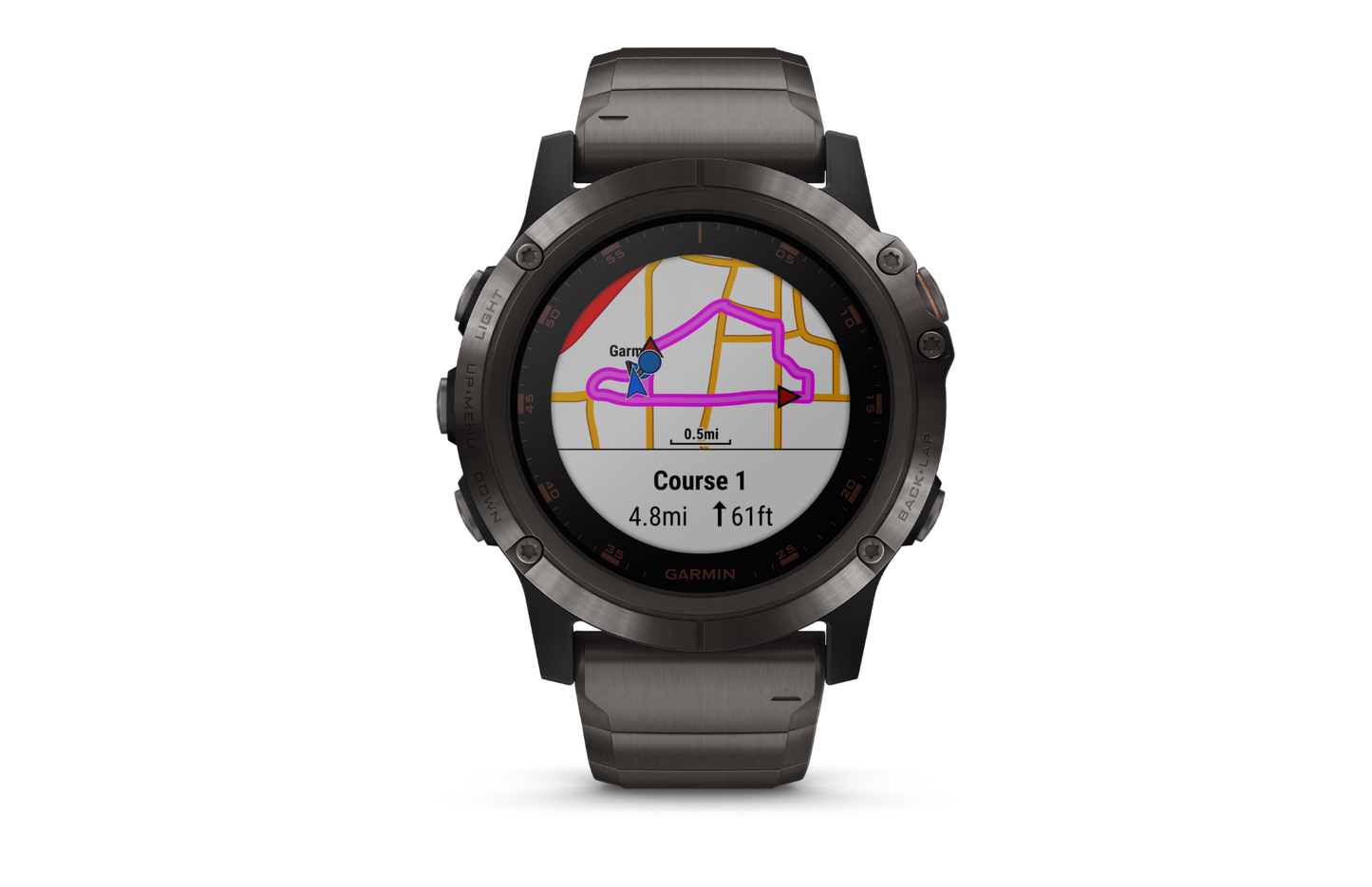 Garmin Fenix 5X Plus Sapphire Carbon Gray Titanium (010-01989-04) by Garmin