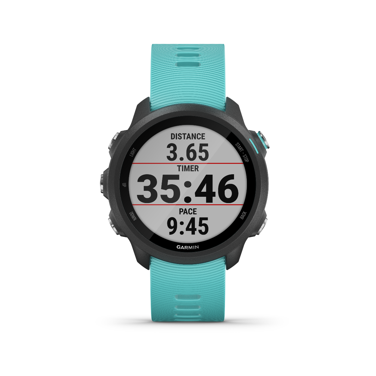 Garmin Forerunner 245 Music GPS smartwatch with aqua strap