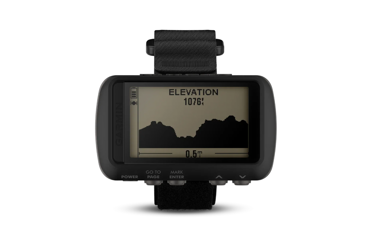 Garmin Foretrex 601 watch with black case and strap