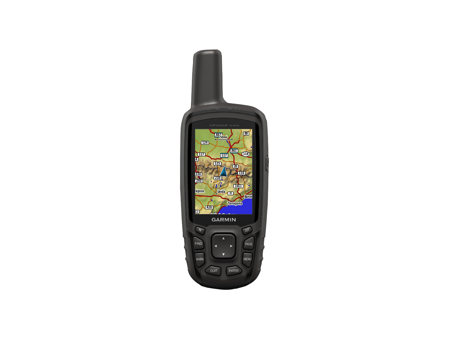 Garmin GPSMAP 64sc handheld GPS navigation device with color map display