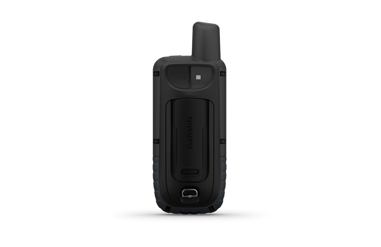 Garmin GPSMAP 66st handheld GPS device with rugged black body and long antenna