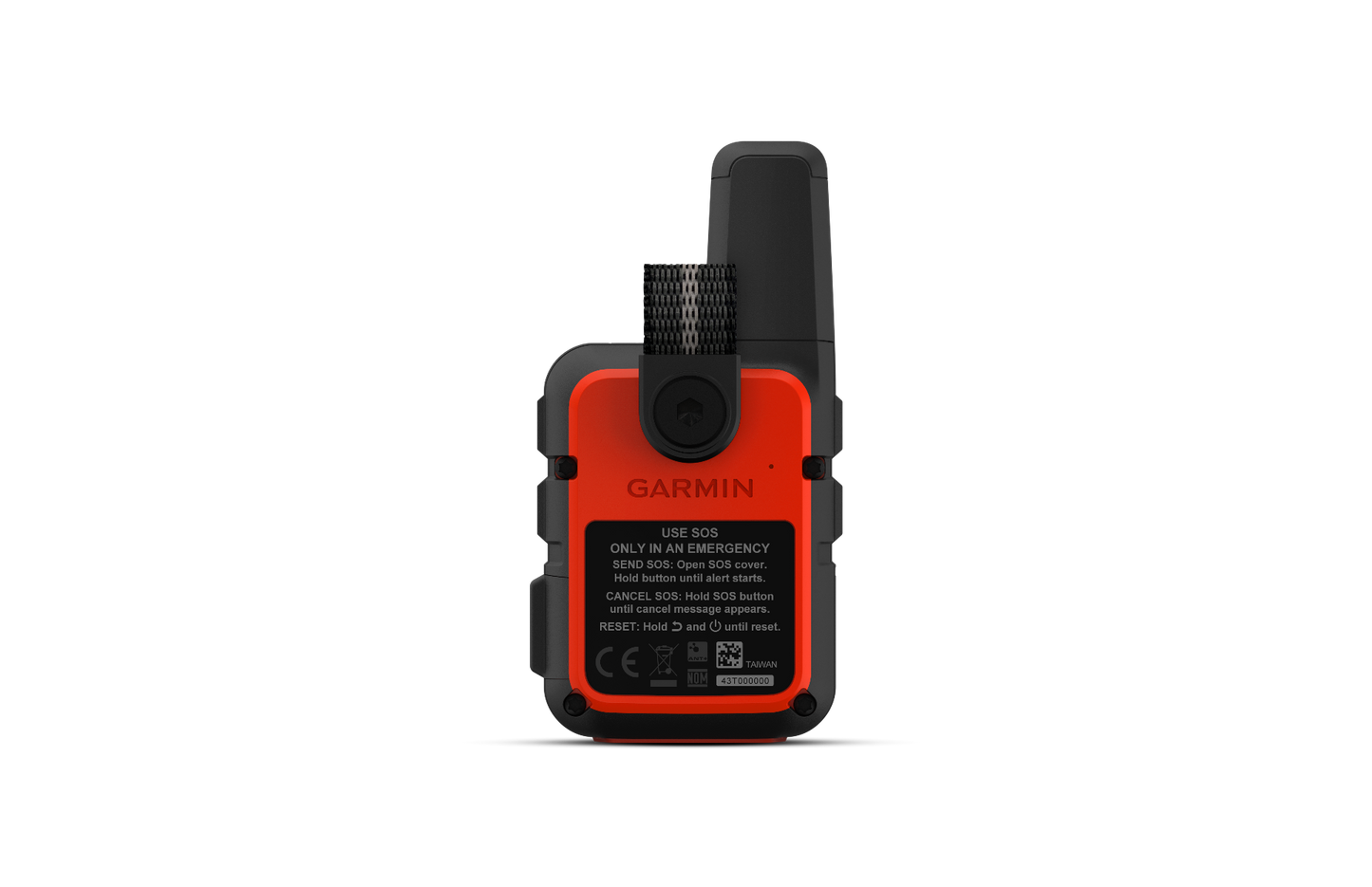 Garmin InReach Mini orange rugged GPS satellite communicator with SOS.