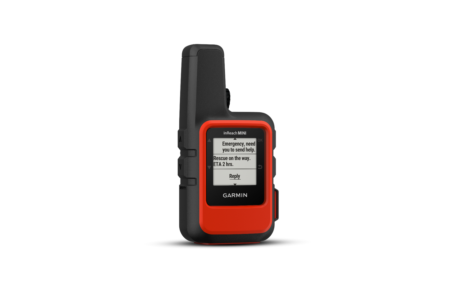 Garmin InReach Mini satellite communicator, orange rugged design, refurbished